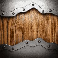 metal and wood background N241