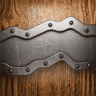 metal and wood background N242