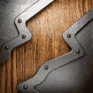 metal and wood background N243