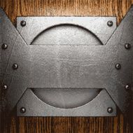 metal and wood background N244