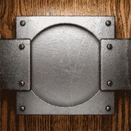 metal and wood background N246