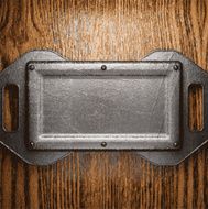 metal and wood background N248
