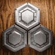 metal and wood background N253