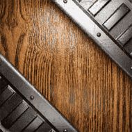 metal and wood background N255