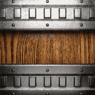 metal and wood background N258