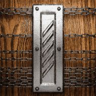 metal and wood background N262