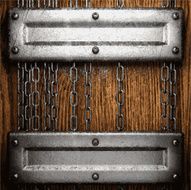 metal and wood background N264