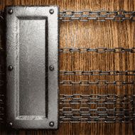 metal and wood background N265
