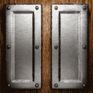 metal and wood background N275