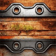 metal and wood background N280