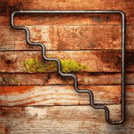 metal and wood background N282