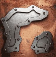 Old metal background N916