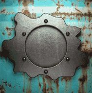 Old metal background N956