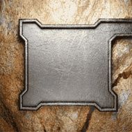 metal and stone background N214