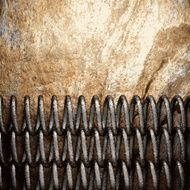 metal and stone background N216