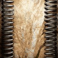 metal and stone background N218