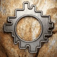 metal and stone background N221