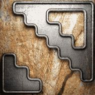 metal and stone background N222