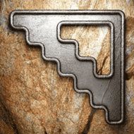 metal and stone background N223