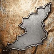 metal and stone background N228