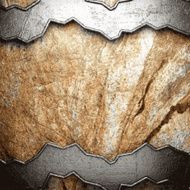 metal and stone background N268