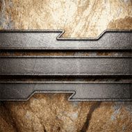 metal and stone background N275