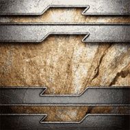 metal and stone background N276