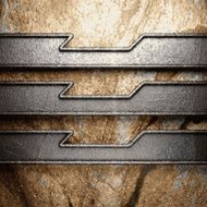 metal and stone background N280