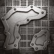 metal background N222