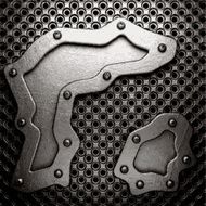 metal background N286