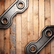 metal and wood background N285