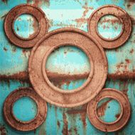 Old metal background N977