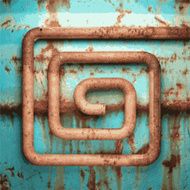 Old metal background N979
