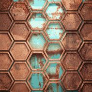 Old metal background N1012