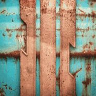 Old metal background N1028