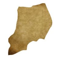Uganda grunge treasure map