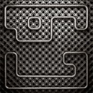 metal on wall background N16