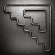 metal on wall background N28