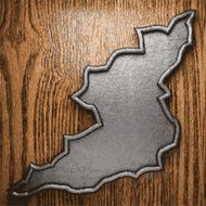 metal and wood background N306
