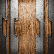 metal and wood background N310