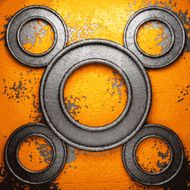 Old metal background N1085
