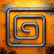 Old metal background N1086