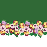 Flowers seamless border Spring wallpaper