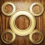 golden and wood background N32