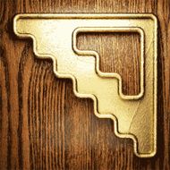 golden and wood background N46