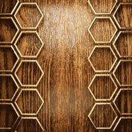 golden and wood background N65