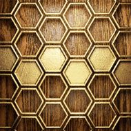 golden and wood background N67