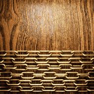 golden and wood background N71