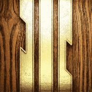 golden and wood background N76