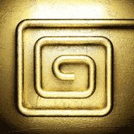 background with gold N100